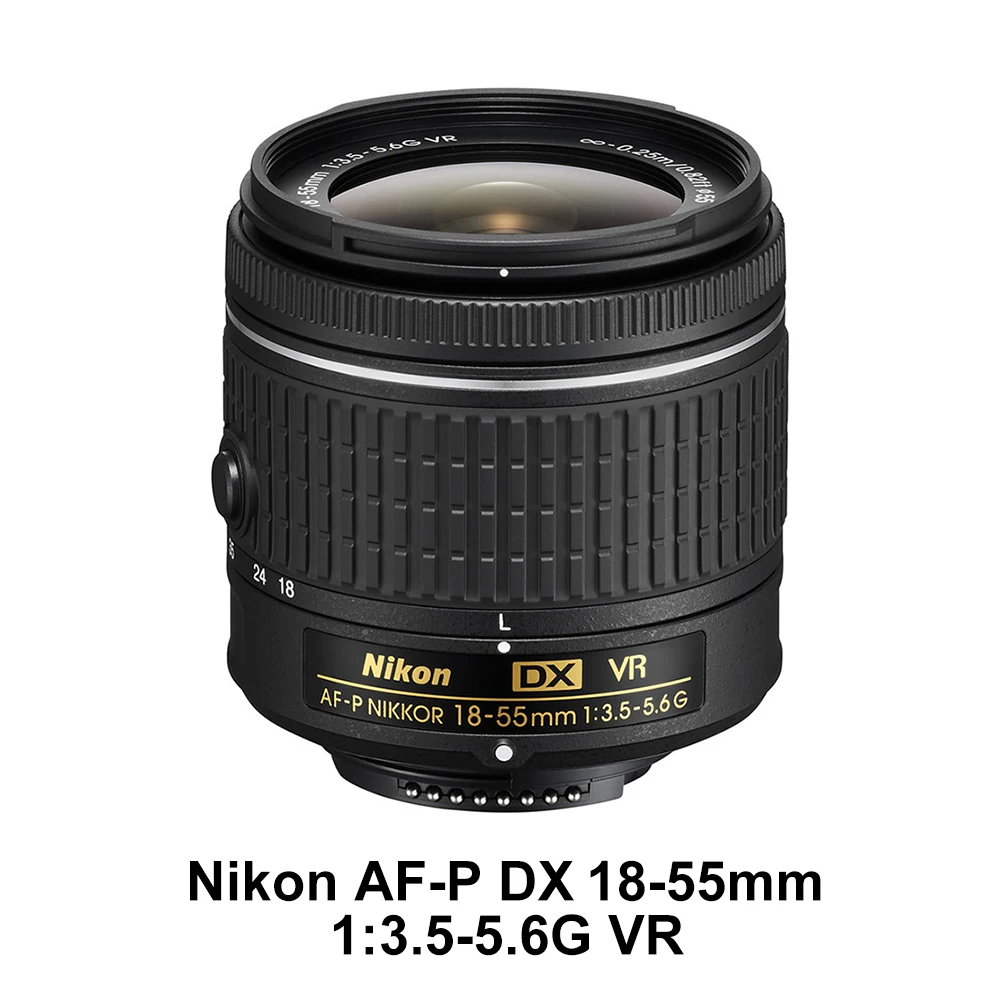 

Original Nikon AF-P DX Nikkor 18-55mm F/3.5-5.6G VR Wide Angle Zoom Lens with Auto Focus for Nikon DSLR Cameras