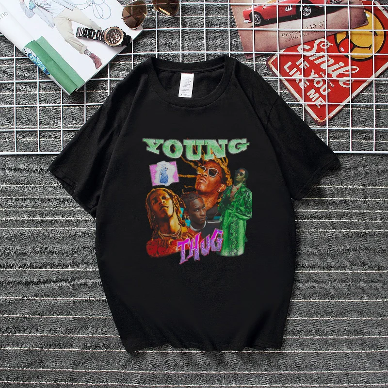 High Street Men Clothing Young Thug Vintage Bootleg Unisex T-Shirt Hip Hop Streetwear Retro Graphics T Shirts For Women Men Tops
High Street Men Clothing Young Thug Vintage Bootleg Unisex T-Shirt Hip Hop Streetwear Retro Graphics T Shirts For Women Men Tops
