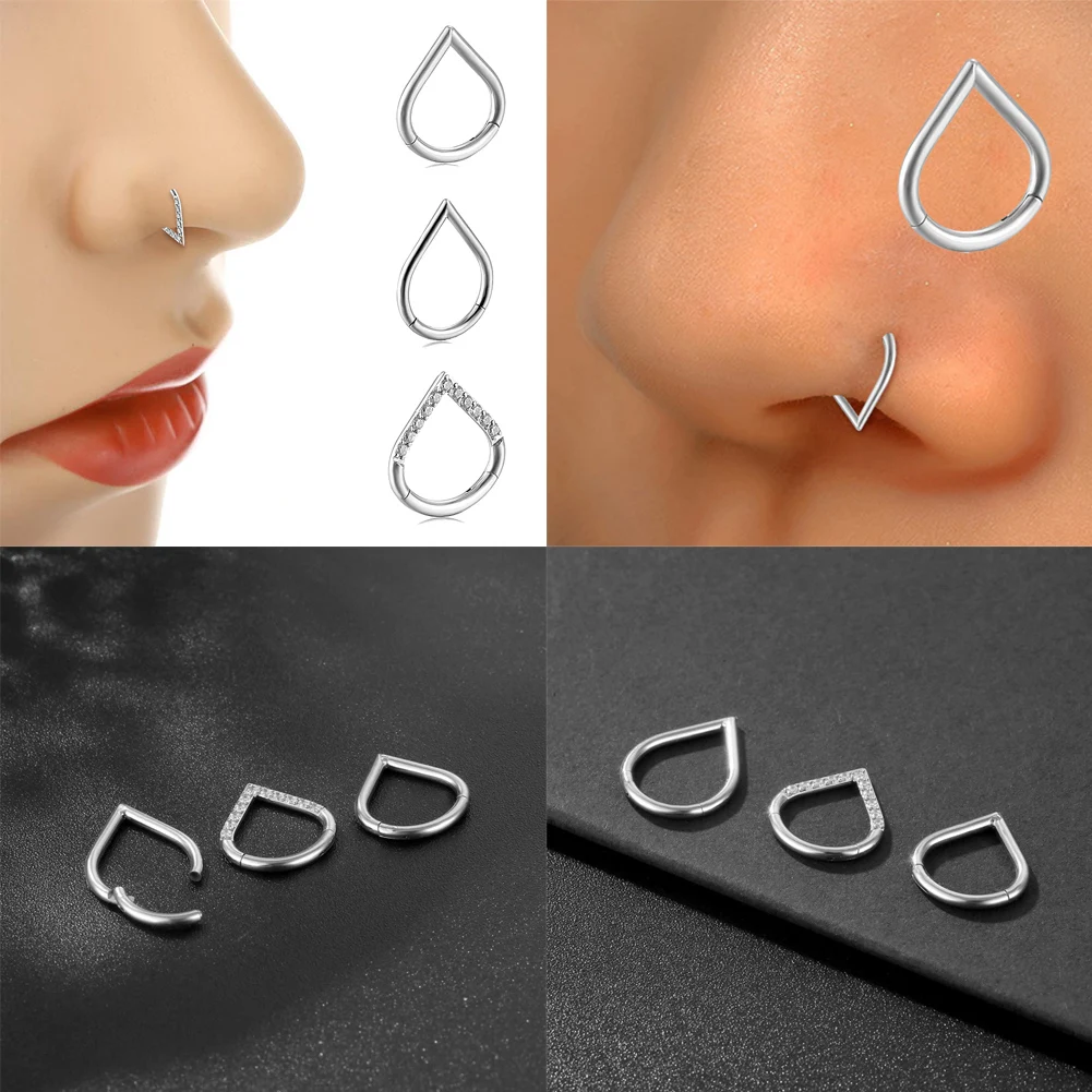 New Nose Piercing Ring Nose Cuff Septum Piercing Ring Titanium Steel Nose Piercing Ear Cartilage Tragus Goth Piercing
New Nose Piercing Ring Nose Cuff Septum Piercing Ring Titanium Steel Nose Piercing Ear Cartilage Tragus Goth Piercing