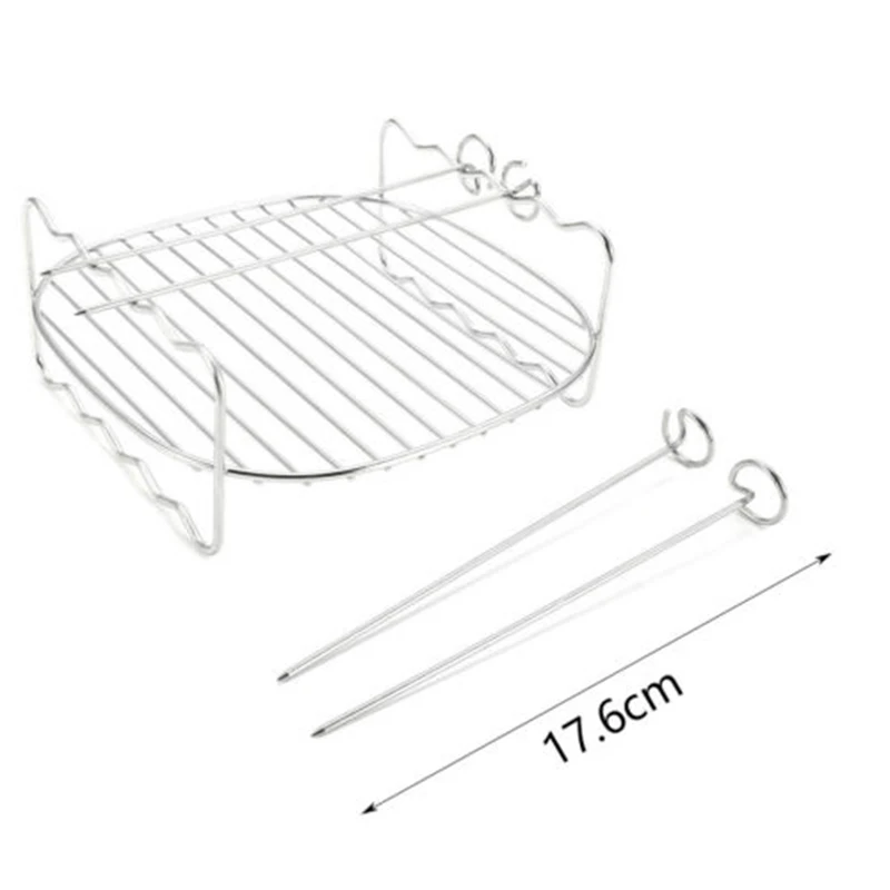 Toaster Grill 8\\\\\\\" Double Layer Outdoor Barbecue Oven Needle Holder Basking Basket Air Fryer Skewers Accessories
Toaster Grill 8\\\\\\\" Double Layer Outdoor Barbecue Oven Needle Holder Basking Basket Air Fryer Skewers Accessories
