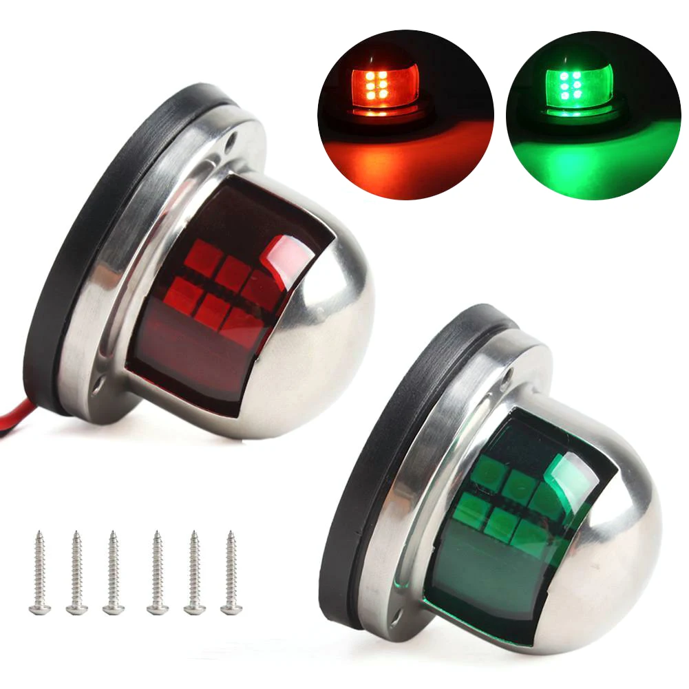 2pcs Red & Green Boat Light 12V LED Bow Navigation Light Red Green Sailing Signal Light For Marine For Boat Yacht Warning Light
2pcs Red & Green Boat Light 12V LED Bow Navigation Light Red Green Sailing Signal Light For Marine For Boat Yacht Warning Light