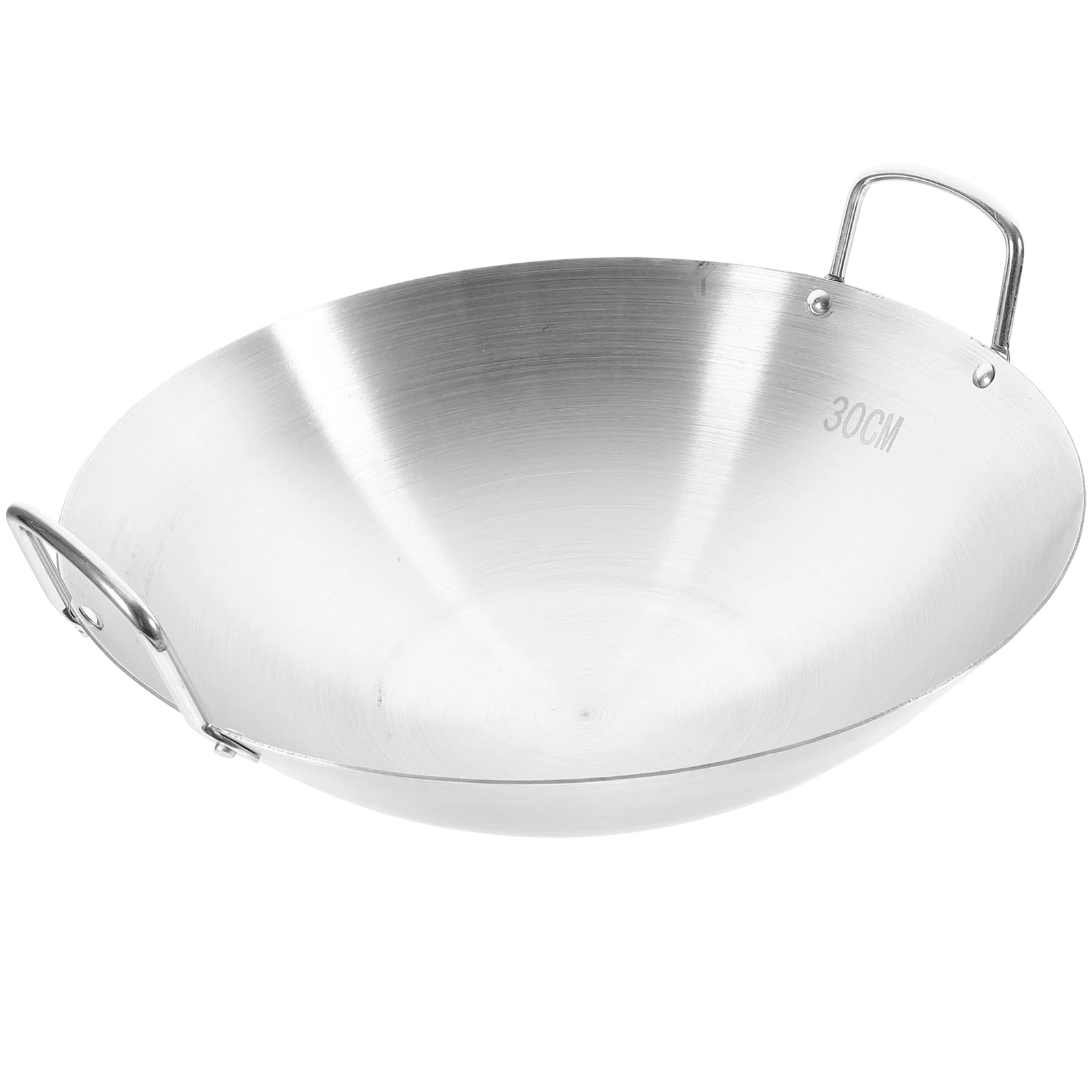 1pc Durable Home Binaural Wok Stainless Steel Wok Frying Pan Universal Wok 
1pc Durable Home Binaural Wok Stainless Steel Wok Frying Pan Universal Wok