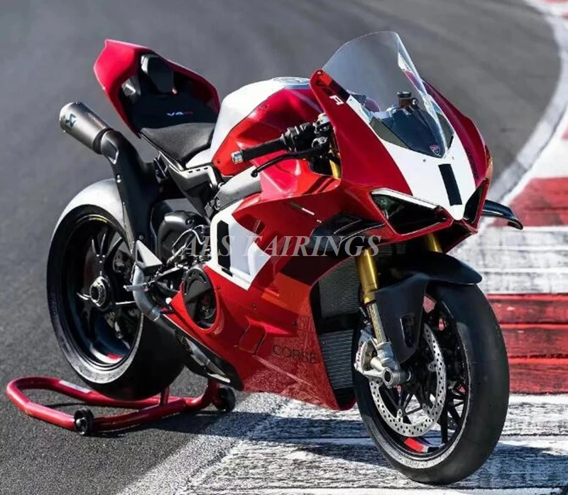

Новый комплект обтекателей для мотоциклов из АБС-пластика, подходит для Ducati Panigale V4 18 19 20 21 22 V4S V4R 2018 2019 2020 2021 2022 красный