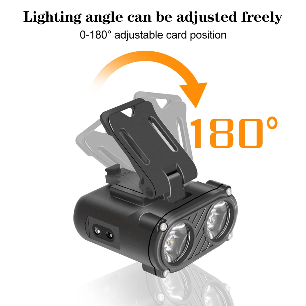 

Dual Beam COB LED Headlamp Type-C Charging Camping Head Lamp 1200mAh Portable 500LM 5 Modes Waterproof for Fishing Emergency