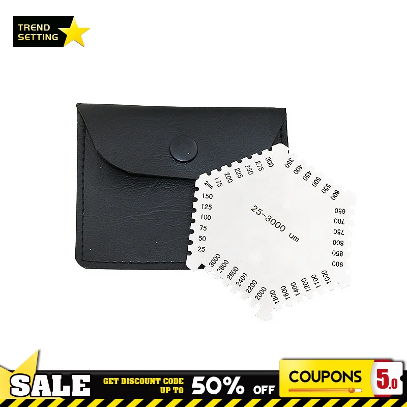 25-3000um High Precision Stainless Steel Wet Film Comb Hexagon Wet Film Thickness Gauge Tool 
25-3000um High Precision Stainless Steel Wet Film Comb Hexagon Wet Film Thickness Gauge Tool