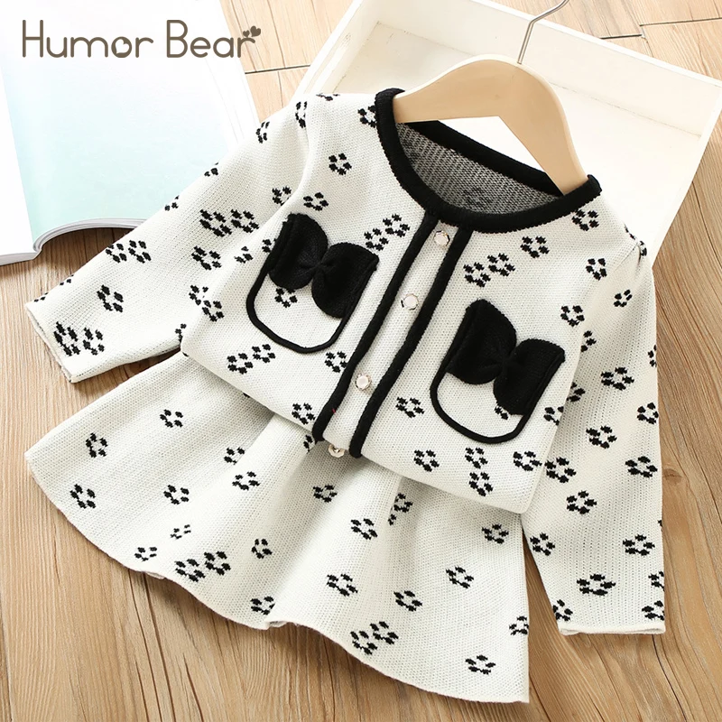 Humor Bear Girls' Clothing Sets Autumn New Long-Sleeved Cartoon Top+Sweater Skirt 2Pcs Warm Kids Clothes
Humor Bear Girls' Clothing Sets Autumn New Long-Sleeved Cartoon Top+Sweater Skirt 2Pcs Warm Kids Clothes