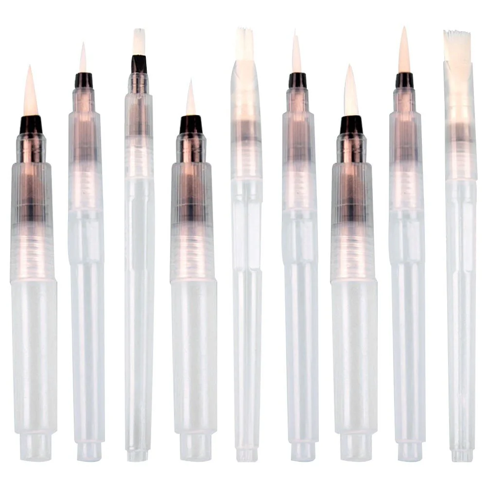 Water Color Brush Pen Set 9pcs Water Color Pens Set Hand Lettering Pens Water Watercolor Pens for Beginners
Water Color Brush Pen Set 9pcs Water Color Pens Set Hand Lettering Pens Water Watercolor Pens for Beginners