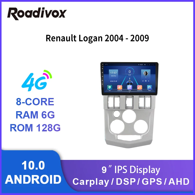 9" android 10.0 car radio for Renault Logan 2004 - 2009 video gps navigation player multimedia autoradio stereo head unit
9" android 10.0 car radio for Renault Logan 2004 - 2009 video gps navigation player multimedia autoradio stereo head unit