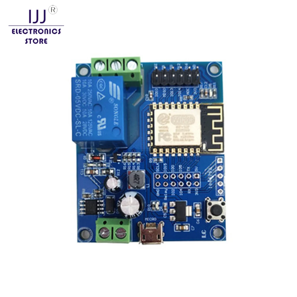 ESP8266 WiFi Single-Channel Relay Module AC DC Power Supply ESP-12F Development Board DC 5-80V 12V 24V 36V Relay Module
ESP8266 WiFi Single-Channel Relay Module AC DC Power Supply ESP-12F Development Board DC 5-80V 12V 24V 36V Relay Module