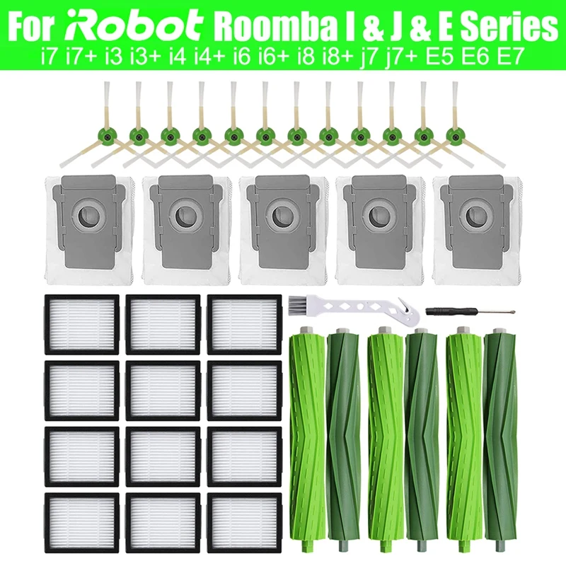 Replacement Kit Accessories For Irobot Roomba I7 I7+ I3 I3+ I4 I4+ I6 I6+ I8 I8+ J7 J7+ E5 E6 E7 Robot Vacuum Cleaner 
Replacement Kit Accessories For Irobot Roomba I7 I7+ I3 I3+ I4 I4+ I6 I6+ I8 I8+ J7 J7+ E5 E6 E7 Robot Vacuum Cleaner