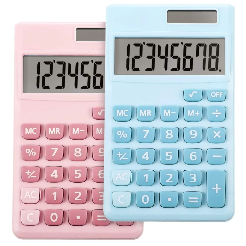 Calculators Mini Digital Desktop Calculator With 8-Digit LCD Display, Battery Solar Power Smart Calculator Pocket Size
Calculators Mini Digital Desktop Calculator With 8-Digit LCD Display, Battery Solar Power Smart Calculator Pocket Size