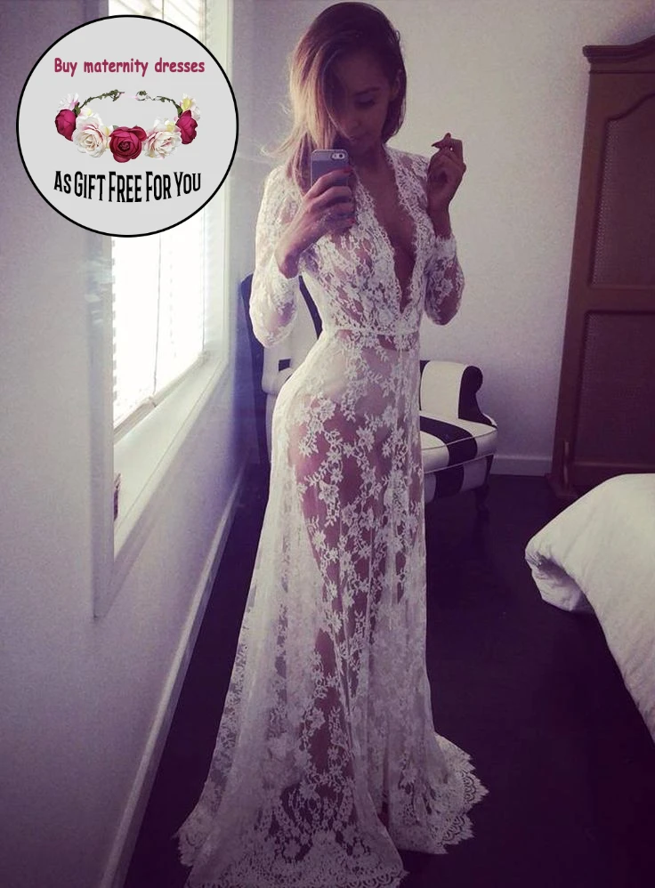 New Mother Photography Pregant Sexy Lace Maxi Dress Long Sleeve Deep V-neck Long Dresses
New Mother Photography Pregant Sexy Lace Maxi Dress Long Sleeve Deep V-neck Long Dresses