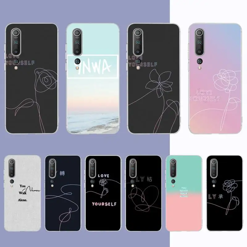Love Yourself You Never Walk Alone Phone Case for Samsung S21 A10 for Redmi Note 7 9 for Huawei P30Pro Honor 8X 10i cover
Love Yourself You Never Walk Alone Phone Case for Samsung S21 A10 for Redmi Note 7 9 for Huawei P30Pro Honor 8X 10i cover