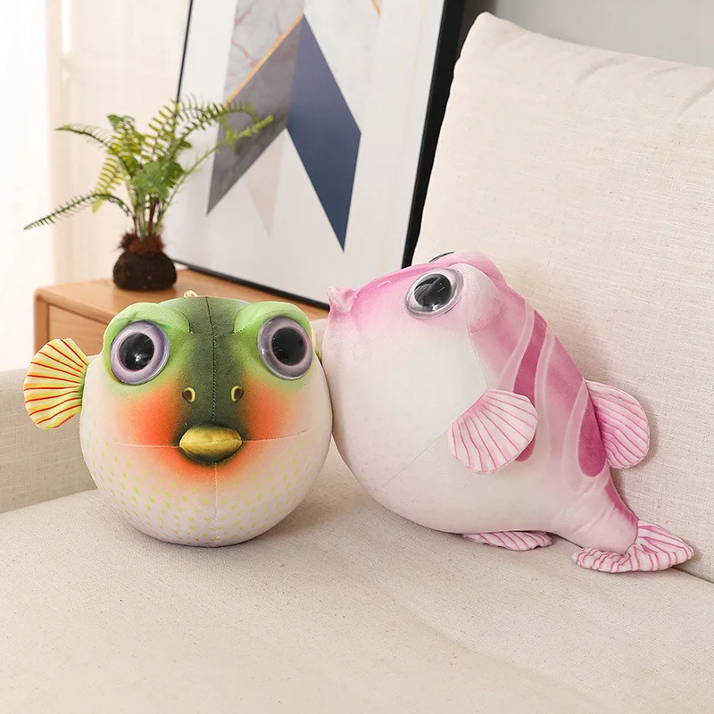 26-43cm Kawaii Simulation Puffer Fish Plush Toy Globefish Lifelike Marine Blowfish Stuffed Animal Pillow Dolls Gifts For Kids
26-43cm Kawaii Simulation Puffer Fish Plush Toy Globefish Lifelike Marine Blowfish Stuffed Animal Pillow Dolls Gifts For Kids