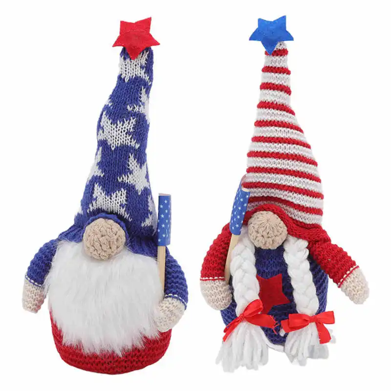 4th of July Patriotic Gnome Decorations Hand Made Glowing Independence Day Ornaments for Independence Day
4th of July Patriotic Gnome Decorations Hand Made Glowing Independence Day Ornaments for Independence Day