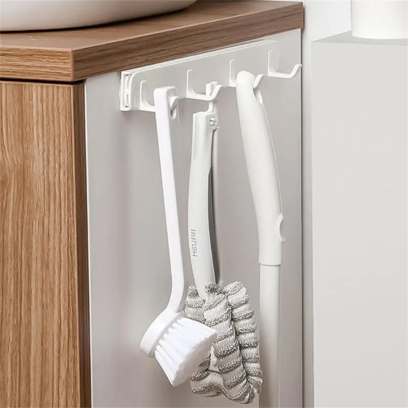 Wall Hooks Punch Free Wall Mounted Towel Hanger Self Adhesive Plastic Tableware Holder Kitchen Accessories Organizer 4 Hooks
Wall Hooks Punch Free Wall Mounted Towel Hanger Self Adhesive Plastic Tableware Holder Kitchen Accessories Organizer 4 Hooks