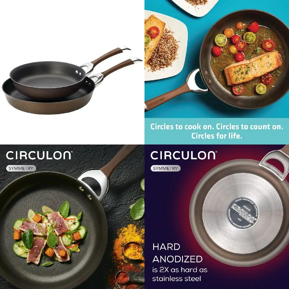 High-Quality Chocolate Brown 2-Piece Hard Anodized Nonstick Induction Frying Pan Set - Perfect For All Your Kitchen Cooking Need
High-Quality Chocolate Brown 2-Piece Hard Anodized Nonstick Induction Frying Pan Set - Perfect For All Your Kitchen Cooking Need