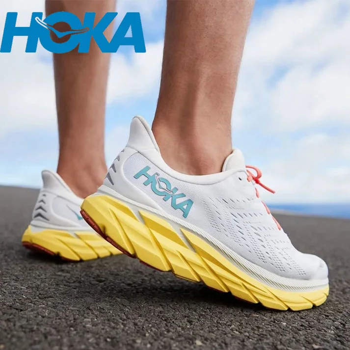 

New Hoka Clifton 8 Running Shoes Mens and Women's Lightweight Cushioning Marathon Absorption Breathable Highway Trainer Sneakers