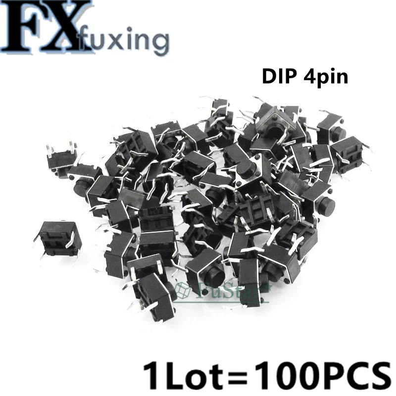 100 шт. 6*6*4,3 6*6*5 мм панель печатной платы мгновенного тактильного такта кнопочный микропереключатель 4-контактный DIP Light Touch 6x6x4,3 мм клавиши клавиатуры
100 шт. 6*6*4,3 6*6*5 мм панель печатной платы мгновенного тактильного такта кнопочный микропереключатель 4-контактный DIP Light Touch 6x6x4,3 мм клавиши клавиатуры