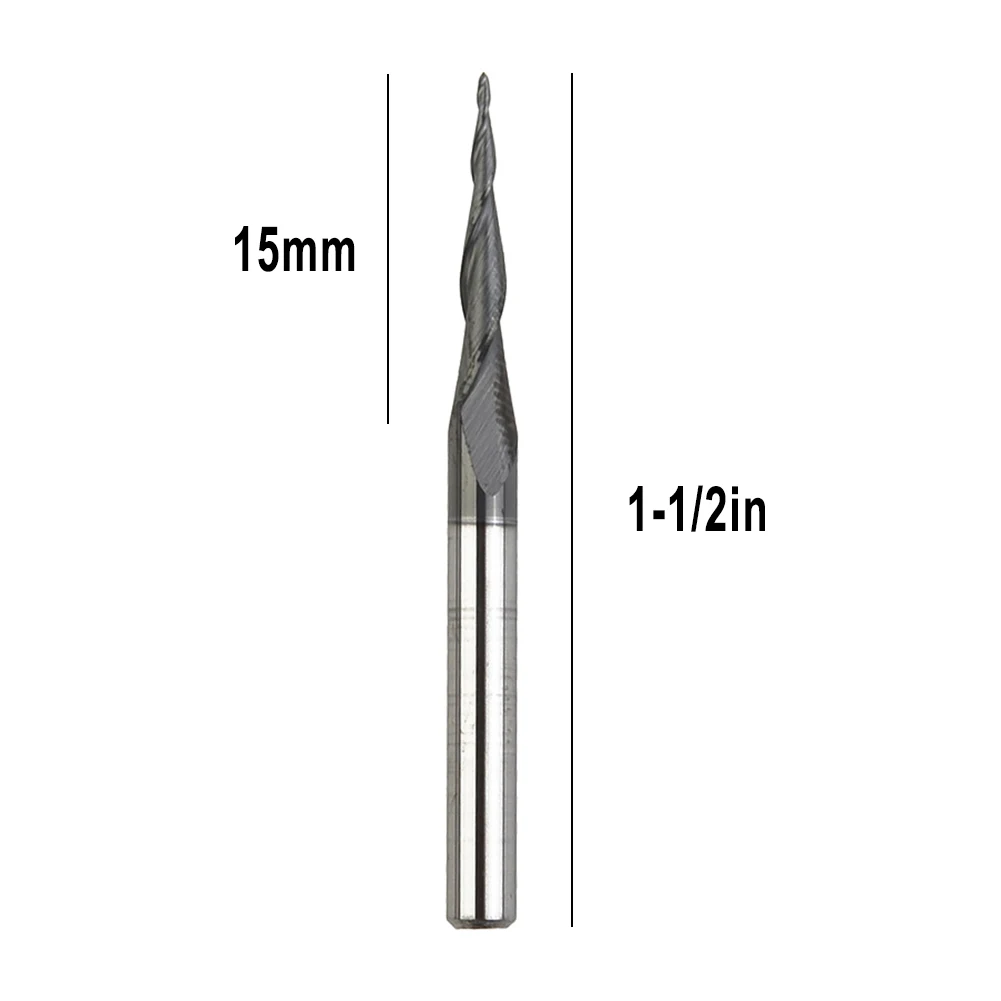1/8 Shank CNC Carbide Ball Nose Tapered End Mill Radius 0.25mm With TiAIN Coated For Cutting Soft Materials
1/8 Shank CNC Carbide Ball Nose Tapered End Mill Radius 0.25mm With TiAIN Coated For Cutting Soft Materials