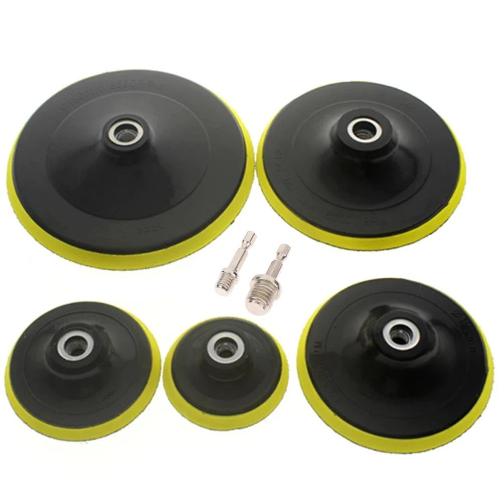 3-7 Inch Self-adhesive Backing Pad Polishing Plate With 10/14mm Thread Adapter For Marble Wood Cleaning Derusting Polishing
3-7 Inch Self-adhesive Backing Pad Polishing Plate With 10/14mm Thread Adapter For Marble Wood Cleaning Derusting Polishing