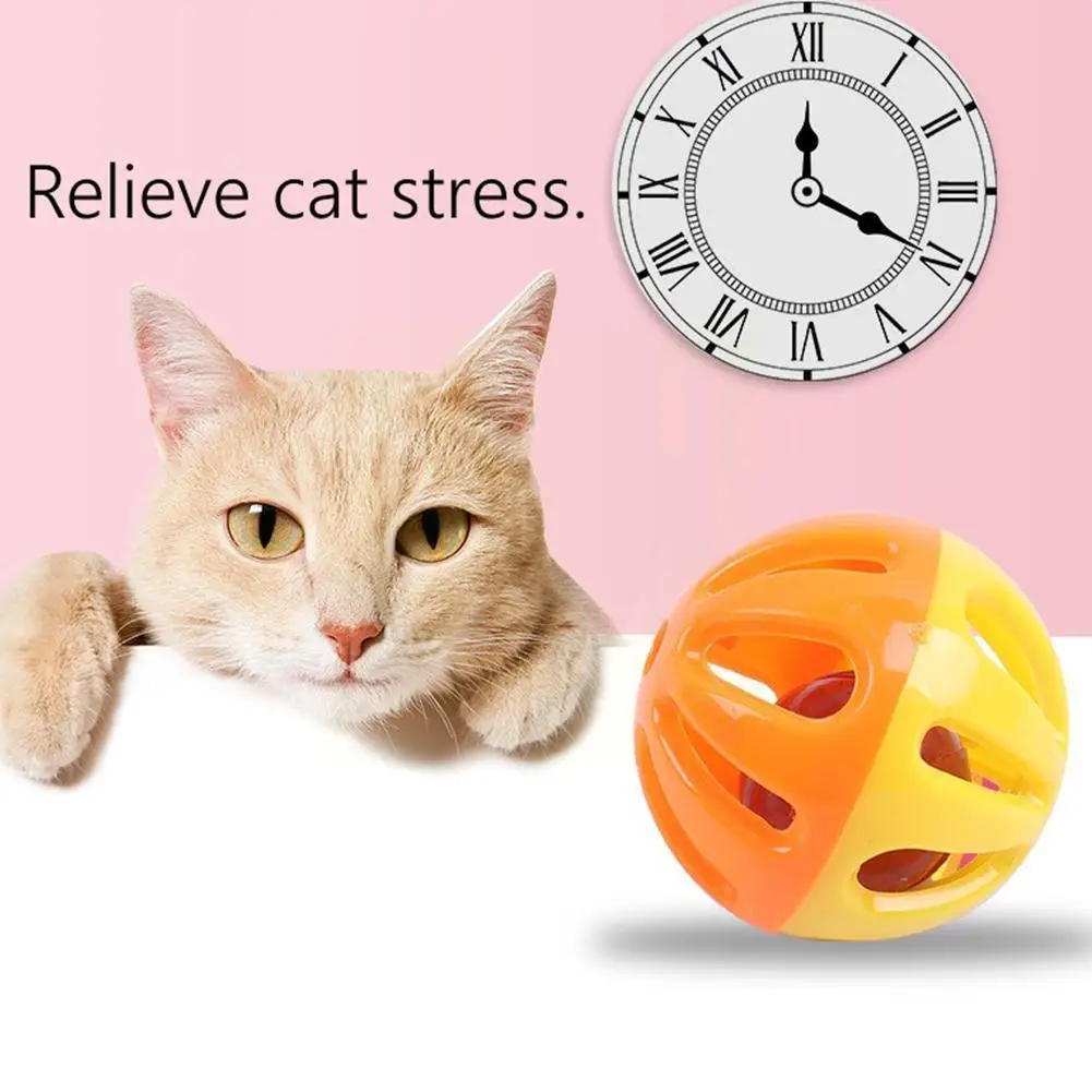 

Pet Cat Toy Color Bell Ball Pet Toy Small Bell Ball, Cat Cat Post Toy Cat Toy Scratch Automatic U8J6