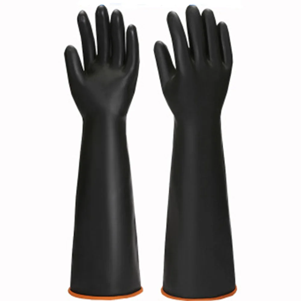 1Pair 35cm Black Acid Resistant Rubber Gloves Wear-Resistant Waterproof Gloves Corrosion-Resistant Work Safety Gloves Factory
1Pair 35cm Black Acid Resistant Rubber Gloves Wear-Resistant Waterproof Gloves Corrosion-Resistant Work Safety Gloves Factory