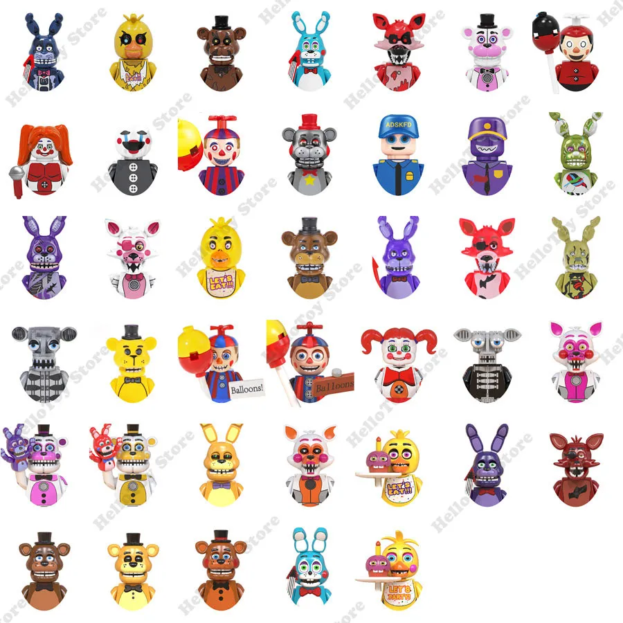 Мини-кукла FNAF пять ночей у фридкраин экшн-фигурки из конструктора Классическая