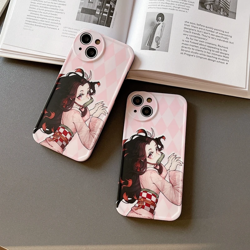 Cute Japanese Anime Demon Slayer Kamado Nezuko Phone Case For iPhone 11 12 13 Pro Xs Max X Xr 7 8 Plus Soft Silicone Cover
Cute Japanese Anime Demon Slayer Kamado Nezuko Phone Case For iPhone 11 12 13 Pro Xs Max X Xr 7 8 Plus Soft Silicone Cover