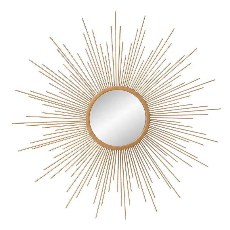 

Спицы Sunray Starburst, настенное декоративное зеркало, золотые спицы, 30x30 дюймов