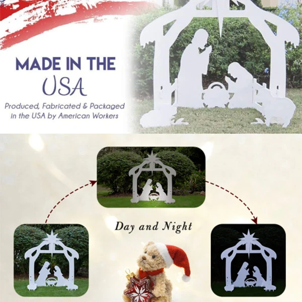 Christmas Jesus Scene Inserting Card Plastic Board Outdoor Grass Inserting Card TSL1
Christmas Jesus Scene Inserting Card Plastic Board Outdoor Grass Inserting Card TSL1