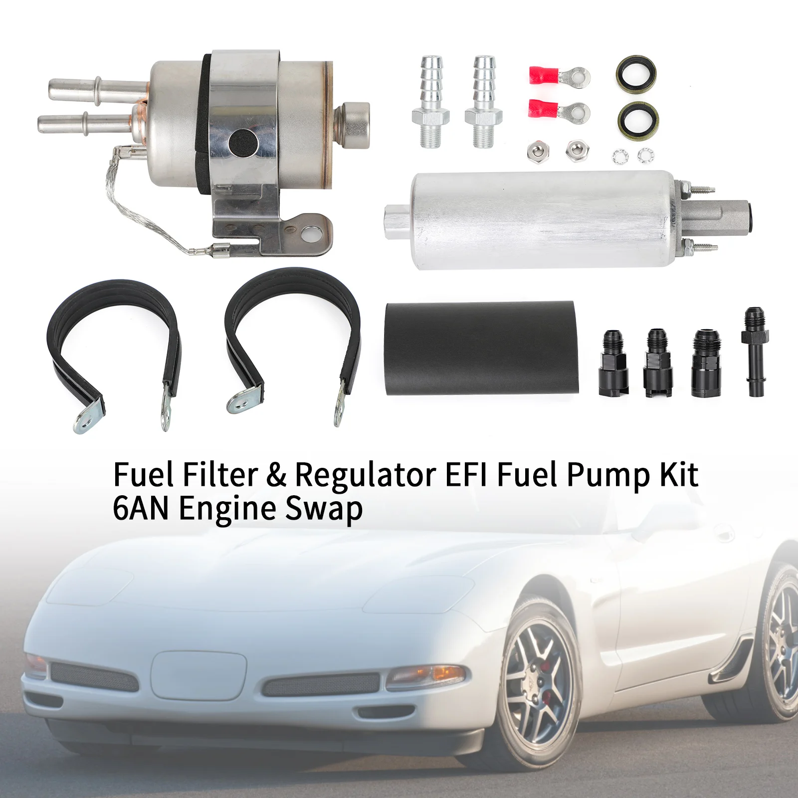 Artudatech Fuel Filter & Regulator EFI Fuel Pump Kit 6AN Engine Swap For LS Swap Car Accessories
Artudatech Fuel Filter & Regulator EFI Fuel Pump Kit 6AN Engine Swap For LS Swap Car Accessories