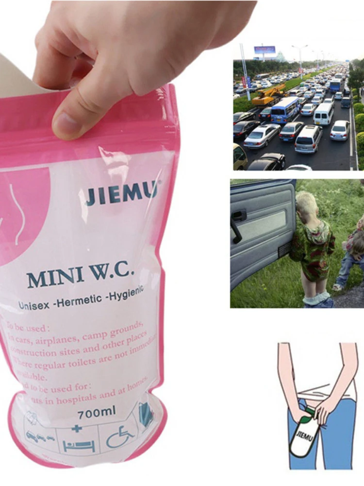 4Pcs Pink Emergency Car Urine Bag Unisex Mobile Using Mini Toilet Portable Self Sealing 700ml Vomit Bags Outdoor Accessories 
4Pcs Pink Emergency Car Urine Bag Unisex Mobile Using Mini Toilet Portable Self Sealing 700ml Vomit Bags Outdoor Accessories