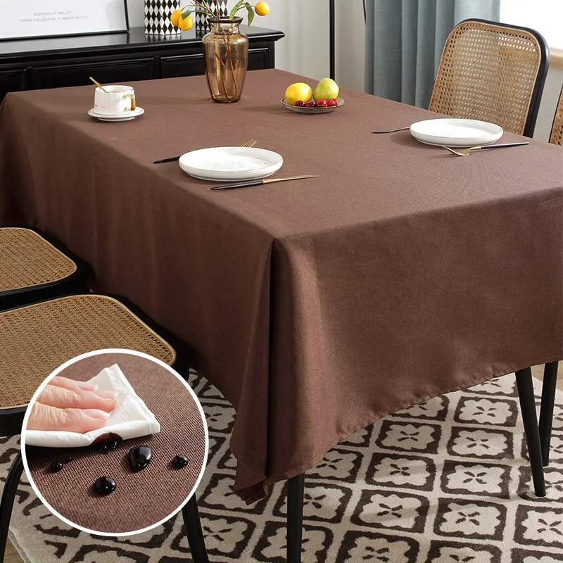 Solid Color Cotton Linen Tablecloth Nordic Style Table Cover Towel Waterproof Oil-Proof Tablecloth Dining Table Cushion
Solid Color Cotton Linen Tablecloth Nordic Style Table Cover Towel Waterproof Oil-Proof Tablecloth Dining Table Cushion
