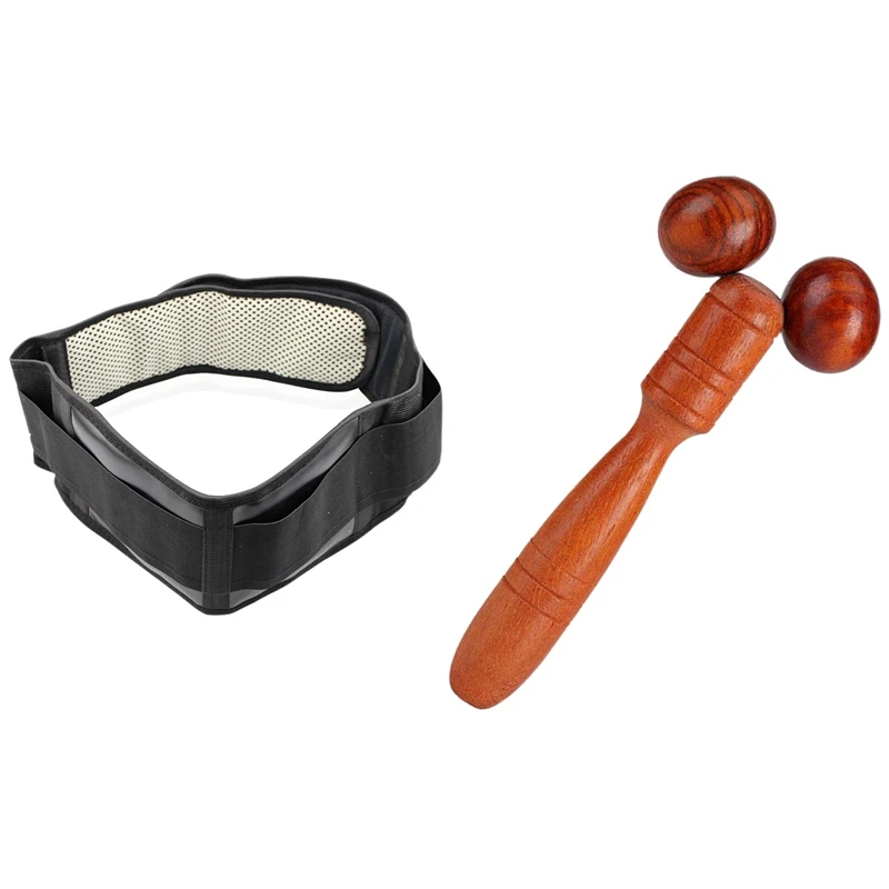 1 Pcs Adjustable Waist Tourmaline Waist Support Belt & 1 Pcs Roller Massager, Red Wood Roller Wooden Massager
1 Pcs Adjustable Waist Tourmaline Waist Support Belt & 1 Pcs Roller Massager, Red Wood Roller Wooden Massager