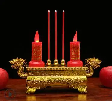 Bilateral faucet LED electronic incense burner lamp candlestick Buddhist supplies Qingming electric incense burner manufacturers
Bilateral faucet LED electronic incense burner lamp candlestick Buddhist supplies Qingming electric incense burner manufacturers