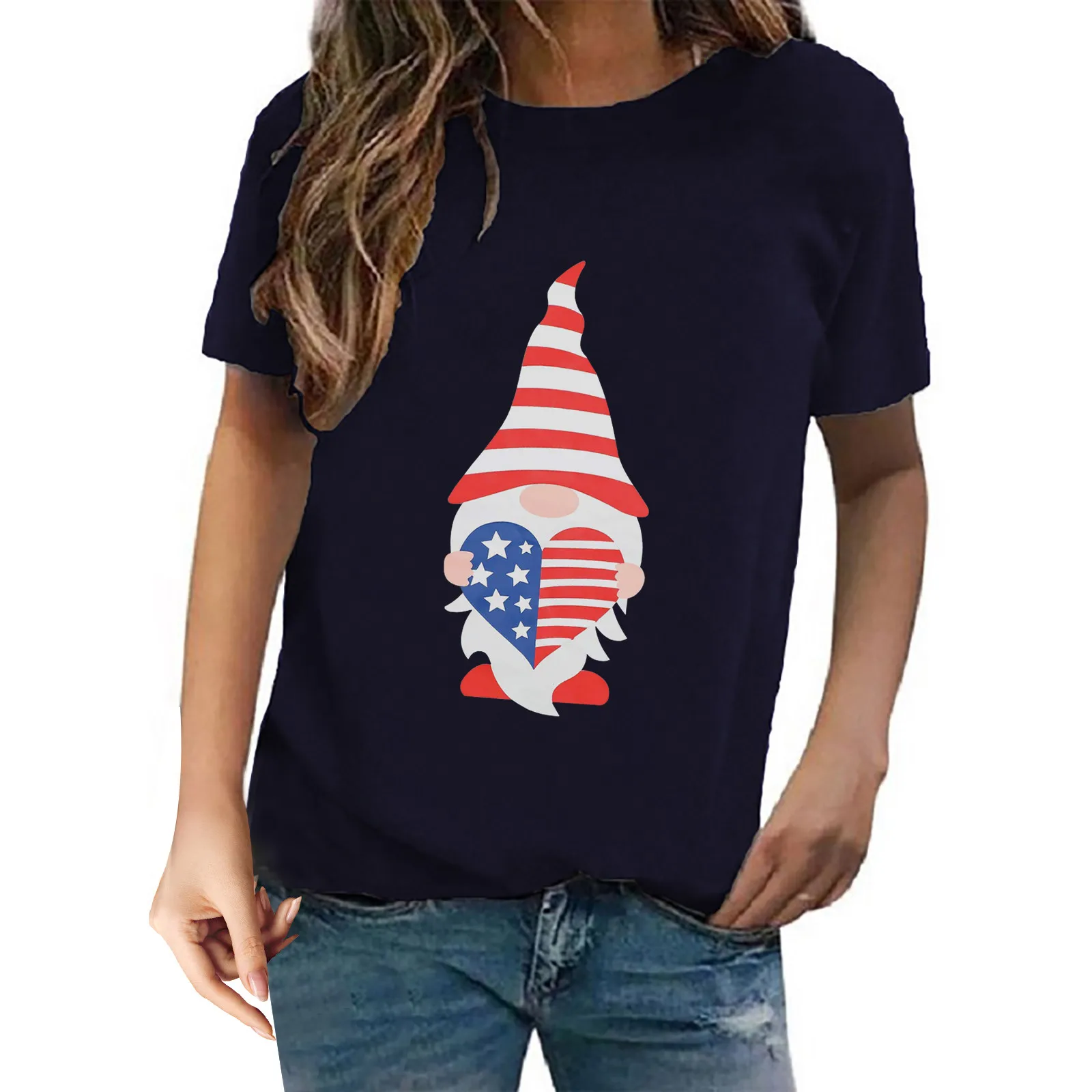 Женские спортивные рубашки с коротким рукавом, Женская блузка на День Независимости, топ, стильные футболки, милая блузка для юниоров
Женские спортивные рубашки с коротким рукавом, Женская блузка на День Независимости, топ, стильные футболки, милая блузка для юниоров