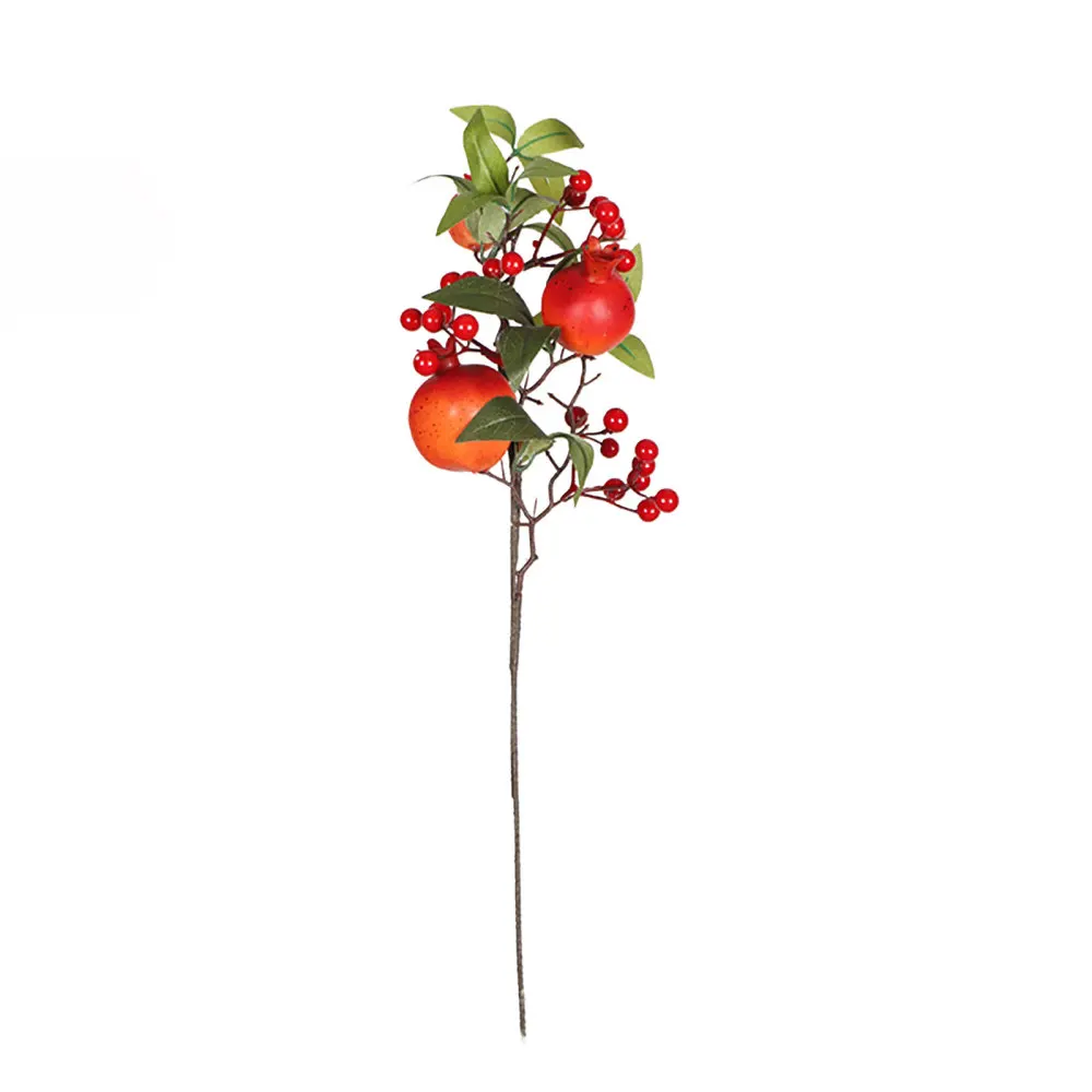 Simulation Decoration Wire + Foam Pomegranate Green Leaf Cuttings 35CM Chinese New Year Housewarming Home Gift Table Decorations
Simulation Decoration Wire + Foam Pomegranate Green Leaf Cuttings 35CM Chinese New Year Housewarming Home Gift Table Decorations