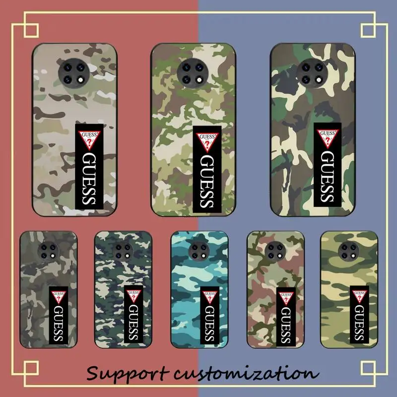 Luxury Guess Army Green Camouflage Phone Case For Xiaomi Redmi Note8A 7 5 Note8pro 8T 9Pro note 6pro Capa
Luxury Guess Army Green Camouflage Phone Case For Xiaomi Redmi Note8A 7 5 Note8pro 8T 9Pro note 6pro Capa