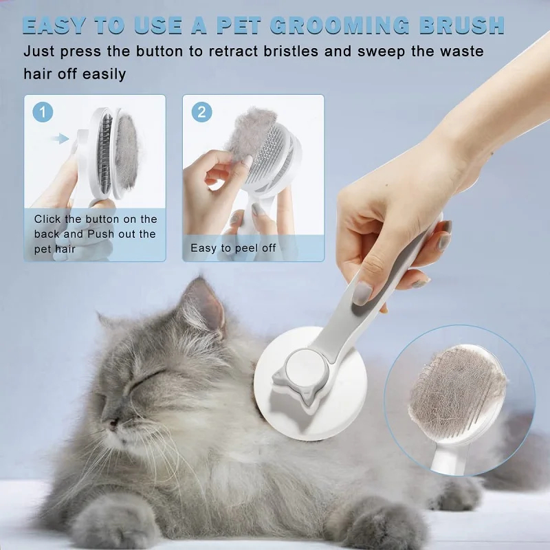 Pet Cat Brush Dog Comb Hair Removes Pet Hair Comb Self Cleaning Slicker Brush For Cats Dogs Removes Tangled Hair Beauty Products
Pet Cat Brush Dog Comb Hair Removes Pet Hair Comb Self Cleaning Slicker Brush For Cats Dogs Removes Tangled Hair Beauty Products