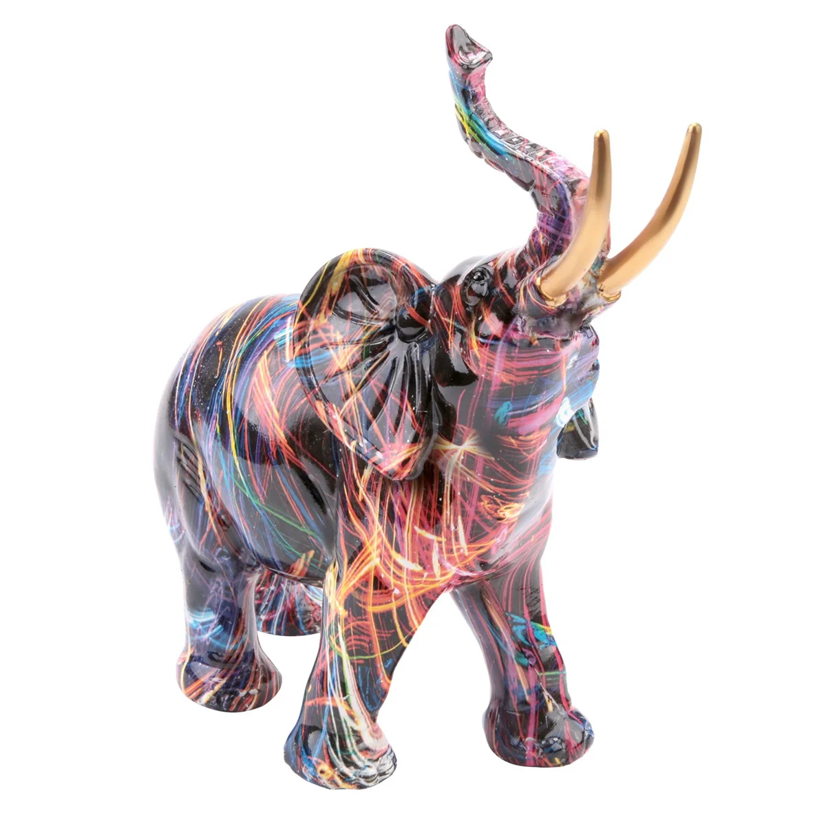 Nordic Painting Graffiti Elephant Sculpture Figurine Colorful Art Elephant Statue Creative Resin Animal Statue Decor C
Nordic Painting Graffiti Elephant Sculpture Figurine Colorful Art Elephant Statue Creative Resin Animal Statue Decor C