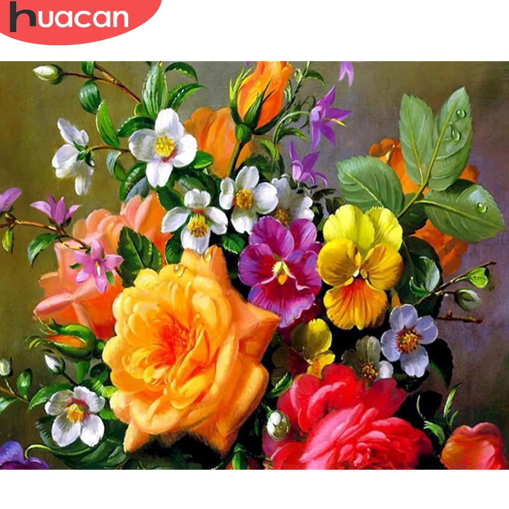 HUACAN DIY Frame Wall Art Painting By Numbers Rose Unique Gift Drawing Picture By Numbers Flower For Living Room 
HUACAN DIY Frame Wall Art Painting By Numbers Rose Unique Gift Drawing Picture By Numbers Flower For Living Room