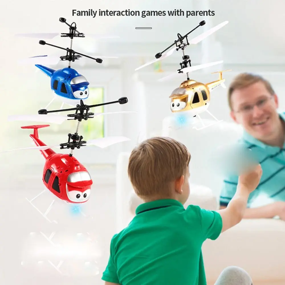 

With USB Charge Infrared Sensor Helicopter Toy Plastic Indoor Flight Toys Kids Plane Toys Helicopter Induction Flying Toys