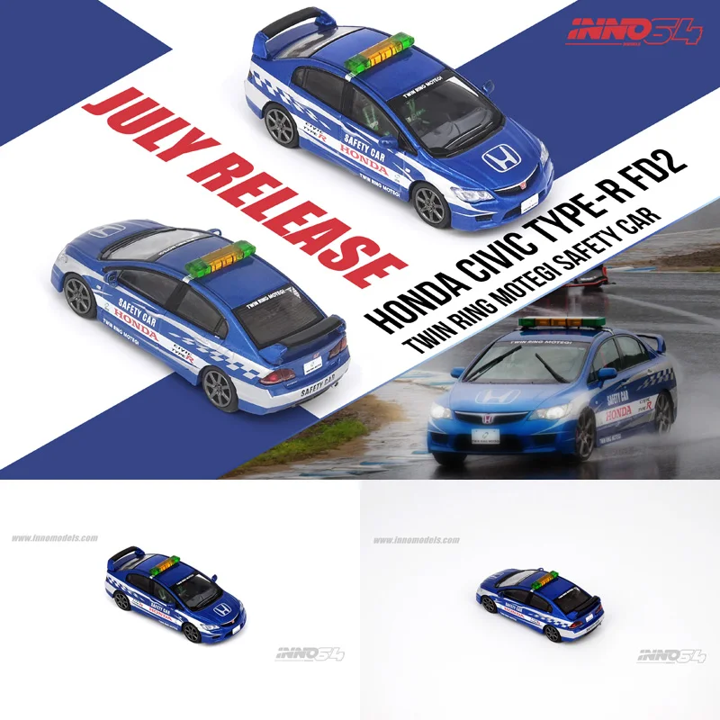 INNO 1:64 Honda Civic FD2 Тип R безопасная модель автомобиля из сплава 
INNO 1:64 Honda Civic FD2 Тип R безопасная модель автомобиля из сплава