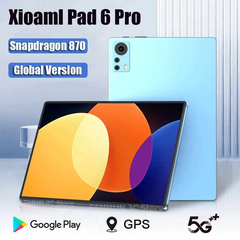 

Original Global Version Pad 6 Pro Tablet Android 12 2023 12GB RAM 512GB ROM Snapdragon 870 Tablets PC Dual SIM Card 5G WIFI Tab