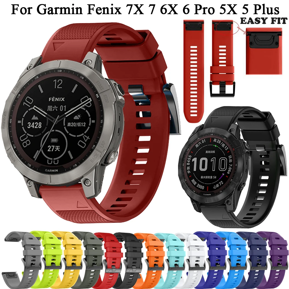 Ремешок силиконовый для Garmin Fenix 7 7X 5 5X Plus 6 6X Pro 945 3 3HR, быстросъемный браслет для смарт-часов, 22 26 мм
Ремешок силиконовый для Garmin Fenix 7 7X 5 5X Plus 6 6X Pro 945 3 3HR, быстросъемный браслет для смарт-часов, 22 26 мм