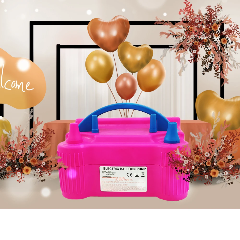 Electric Balloon Air Pump Inflator Dual-Nozzle Globos Machine Air Balloon Blower for Party Balloon Arch Column Stand Inflatable
Electric Balloon Air Pump Inflator Dual-Nozzle Globos Machine Air Balloon Blower for Party Balloon Arch Column Stand Inflatable