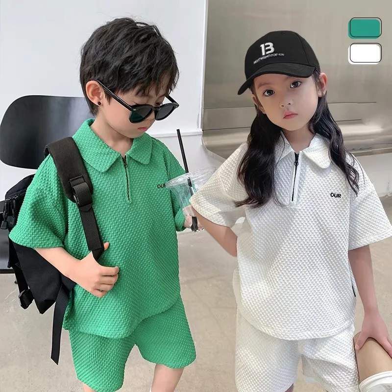 Одежда для девочек, Новое поступление 2022, летняя новая Однотонная рубашка с лацканами, топ с коротким рукавом, хлопковые шорты с эластичным ...
Одежда для девочек, Новое поступление 2022, летняя новая Однотонная рубашка с лацканами, топ с коротким рукавом, хлопковые шорты с эластичным ...