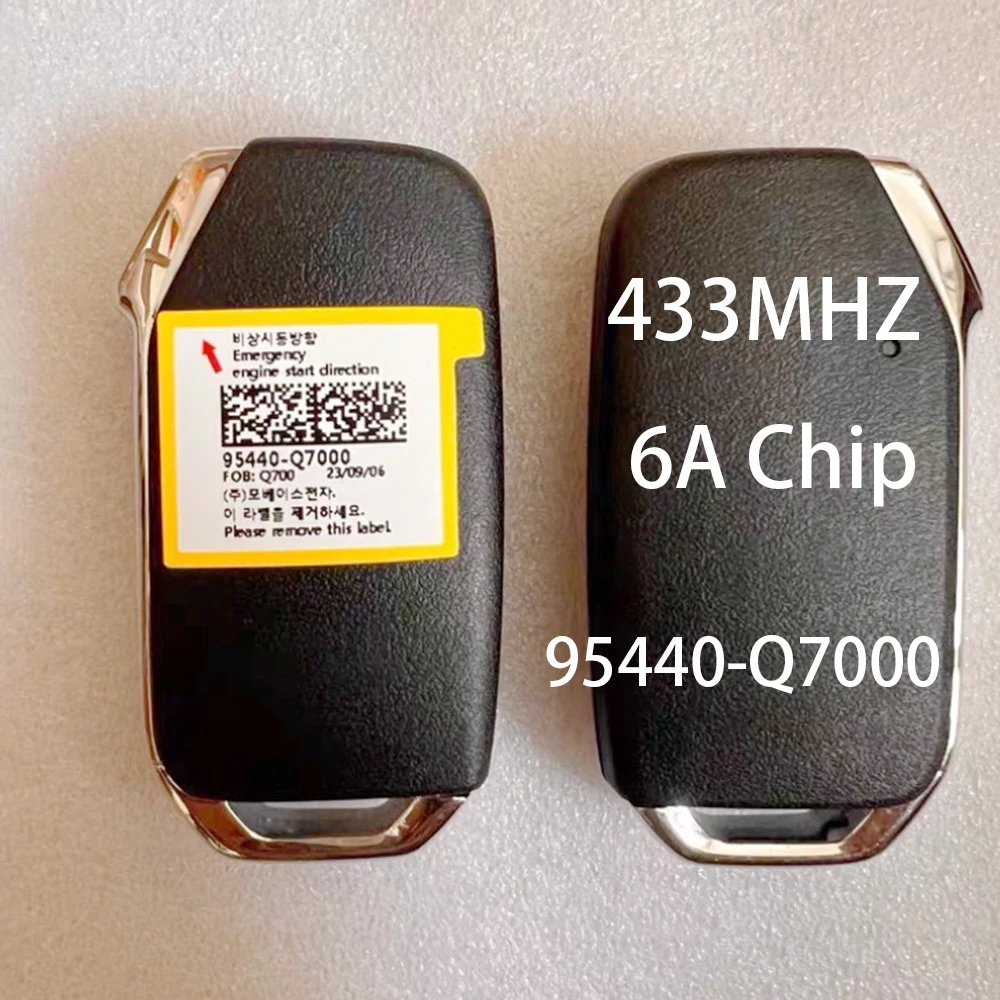 Оригинальный ключ дистанционного управления 433 МГц для Kia Seltos 2024 с чипом 6A/8A 95430-Q7000 95440-Q7000
Оригинальный ключ дистанционного управления 433 МГц для Kia Seltos 2024 с чипом 6A/8A 95430-Q7000 95440-Q7000