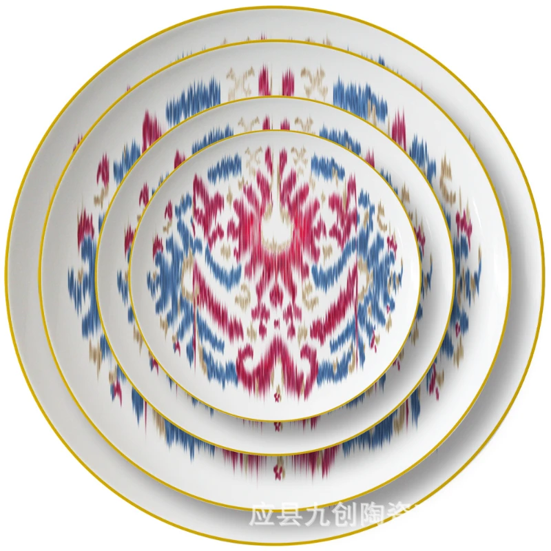 Ceramic plate restaurant retro bowl soup plate set dinner set bone china dinner set silverwear pink kitchen wedding decoration
Ceramic plate restaurant retro bowl soup plate set dinner set bone china dinner set silverwear pink kitchen wedding decoration